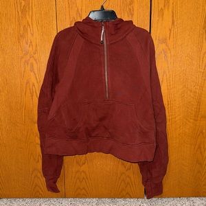 lululemon athletica Burgundy Half-Zip Hoodie